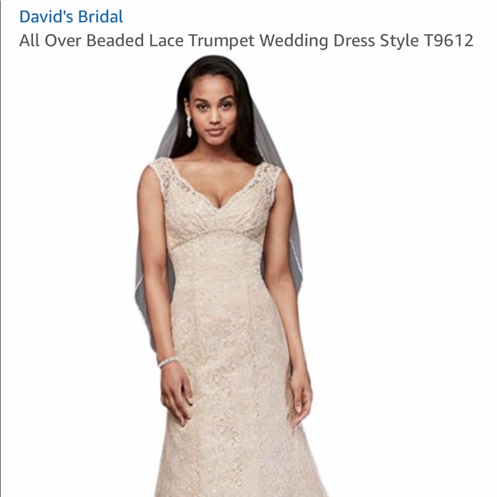 BRAND NEW NEVER WORN .DAVIDS BRIDAL GOWN SIZE 18w